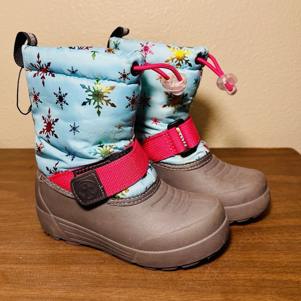 Northside Toddler's Frosty Insulated Snow Winter Boots Blue Multi Size 7
